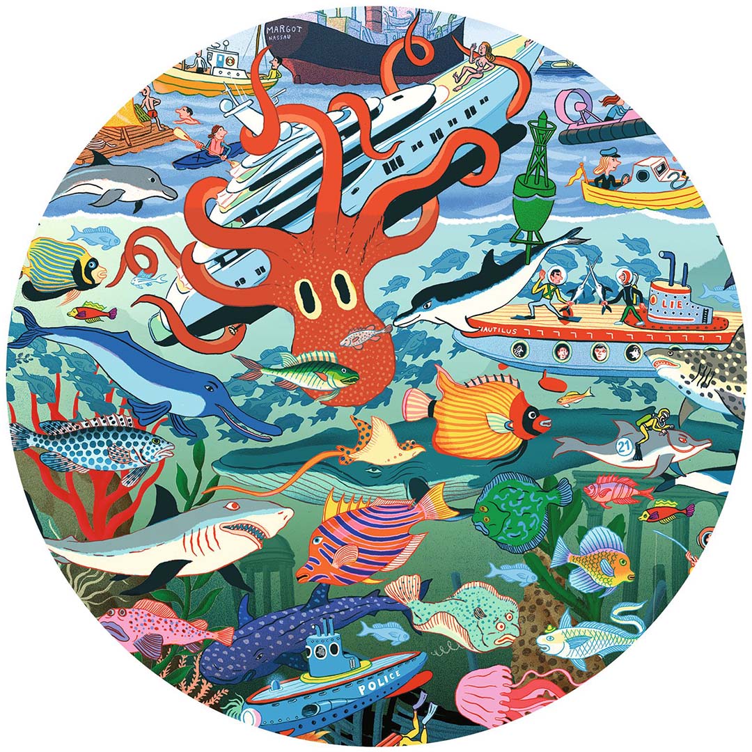 djeco observatiepuzzel geheimen van de zee - 200st - Image 3