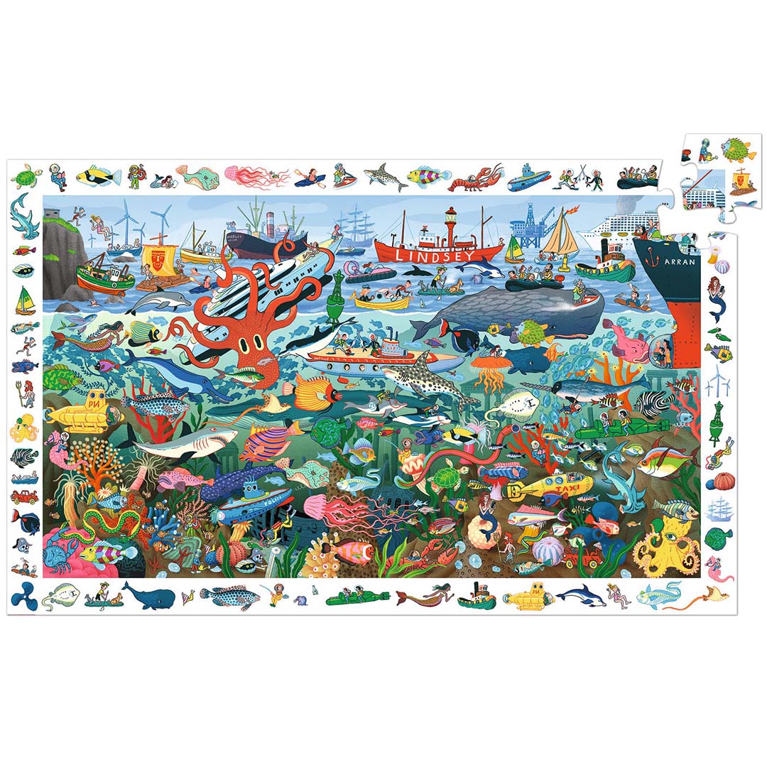 djeco observatiepuzzel geheimen van de zee - 200st - Image 4