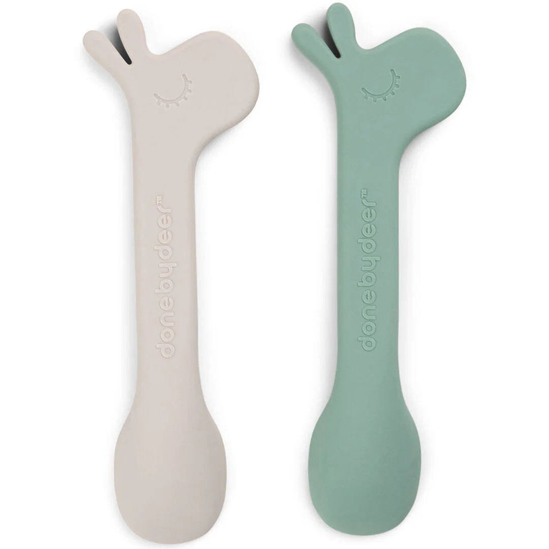 done by deer siliconen kinderlepels lalee - green - 2st - Image 3