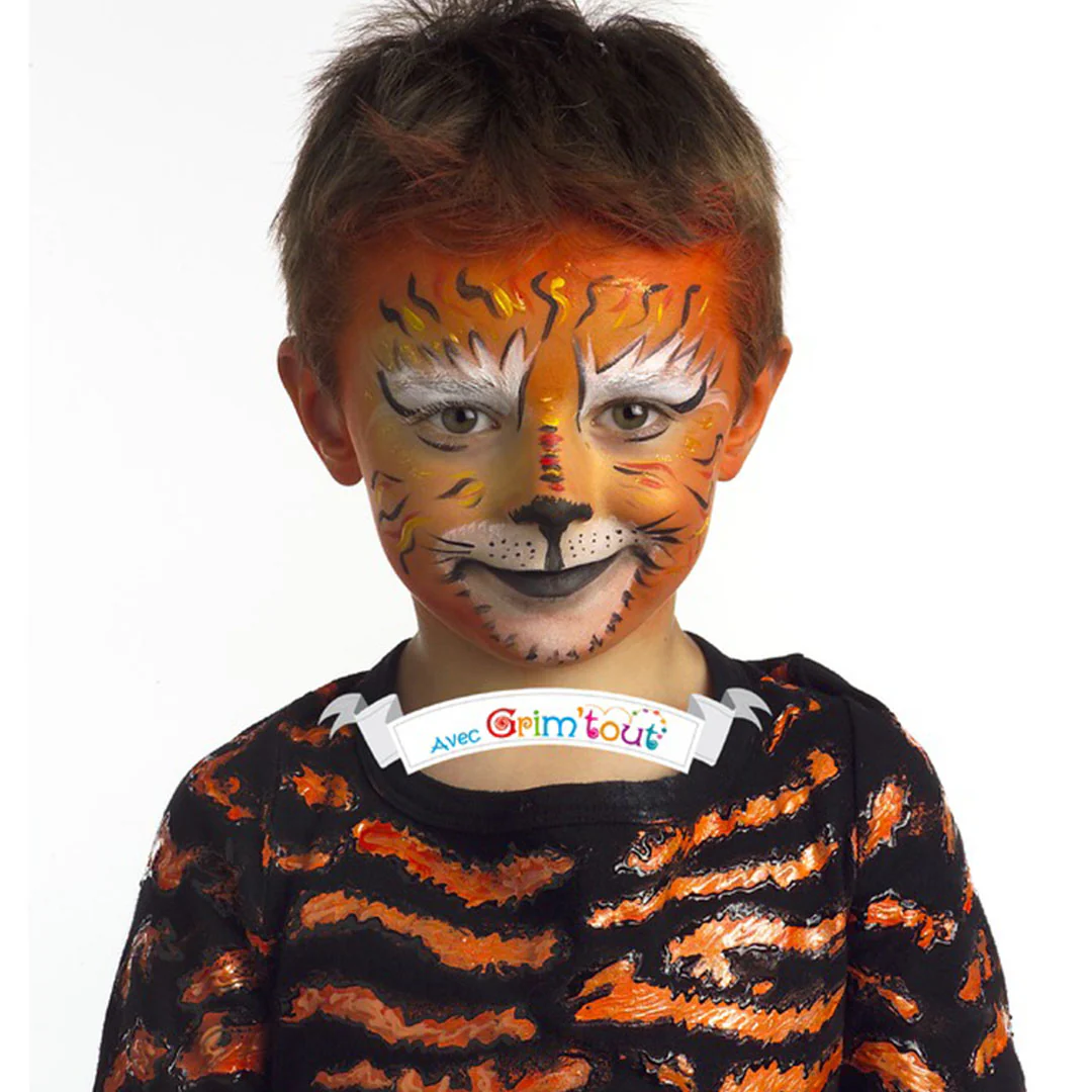 grim'tout schminkset 4 kleuren - tijger en pompoen - Image 3