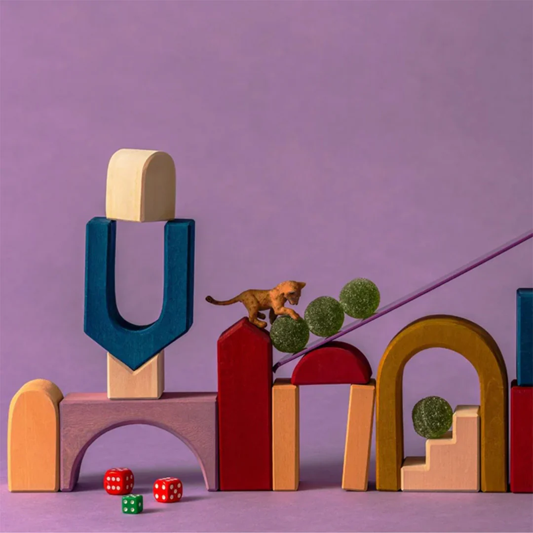 grimm's bouwblokken set - panorama - 24st - Image 6