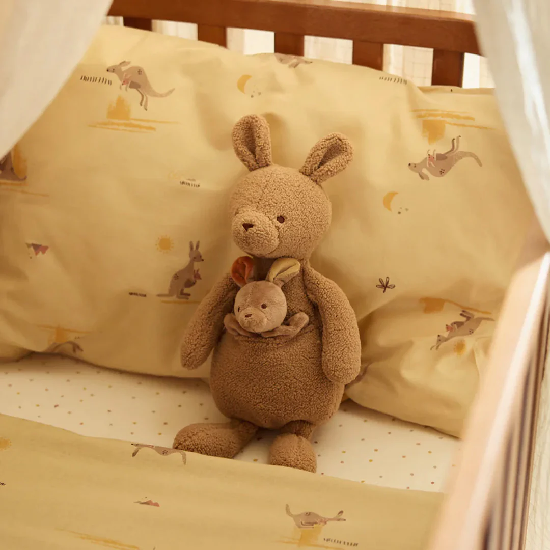 jollein knuffelkangoeroe met baby - kangaroots - 38 cm - Image 3