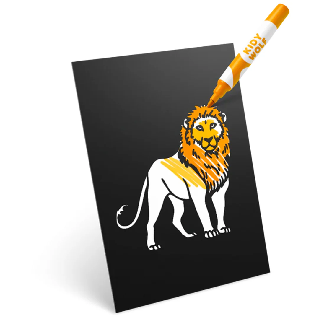 kidywolf kidyneon knutselpakket wanddecoratie - dieren - Image 3