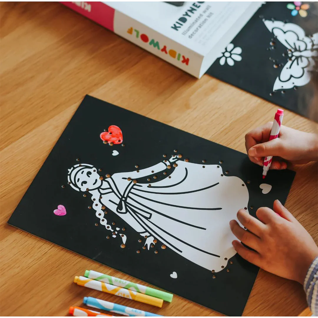 kidywolf kidyneon knutselpakket wanddecoratie - er was eens - Image 4