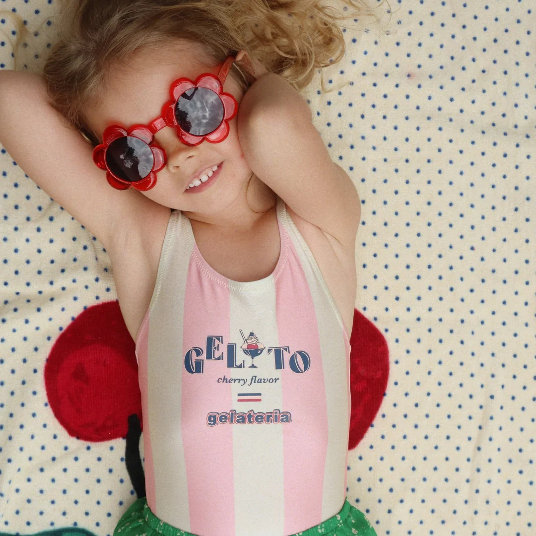 konges sløjd gepolariseerde zonnebril flower - rood - Image 3