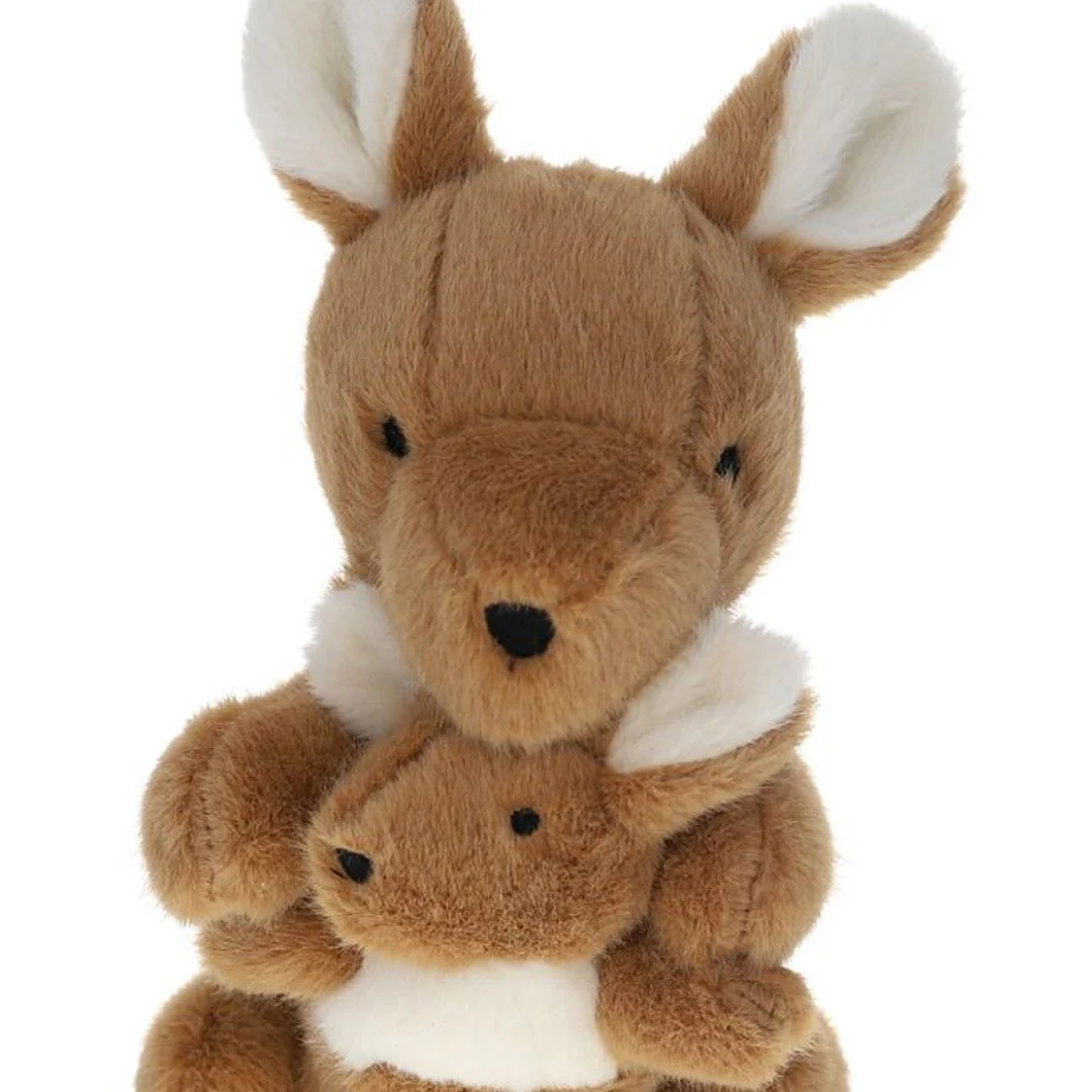 le petit souk knuffelkangoeroe met baby - 24 cm - Image 4