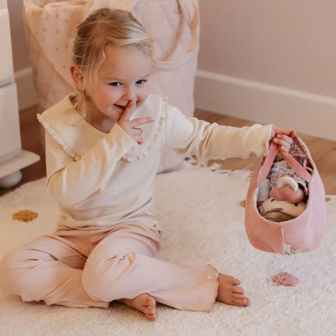 little dutch babypop in reiswieg - rosa - Image 5