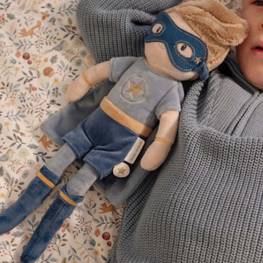 little dutch knuffelpop jim - superheld - 35 cm - Image 5