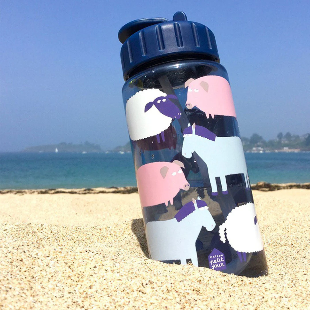 maison petit jour drinkfles de boerderij - blauw - 350 ml - Image 3