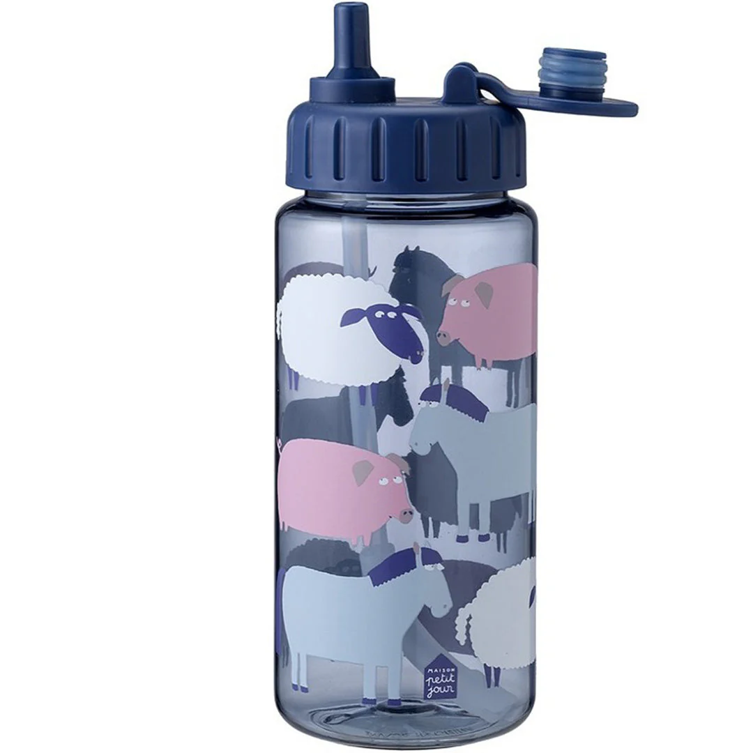 maison petit jour drinkfles de boerderij - blauw - 350 ml - Image 4