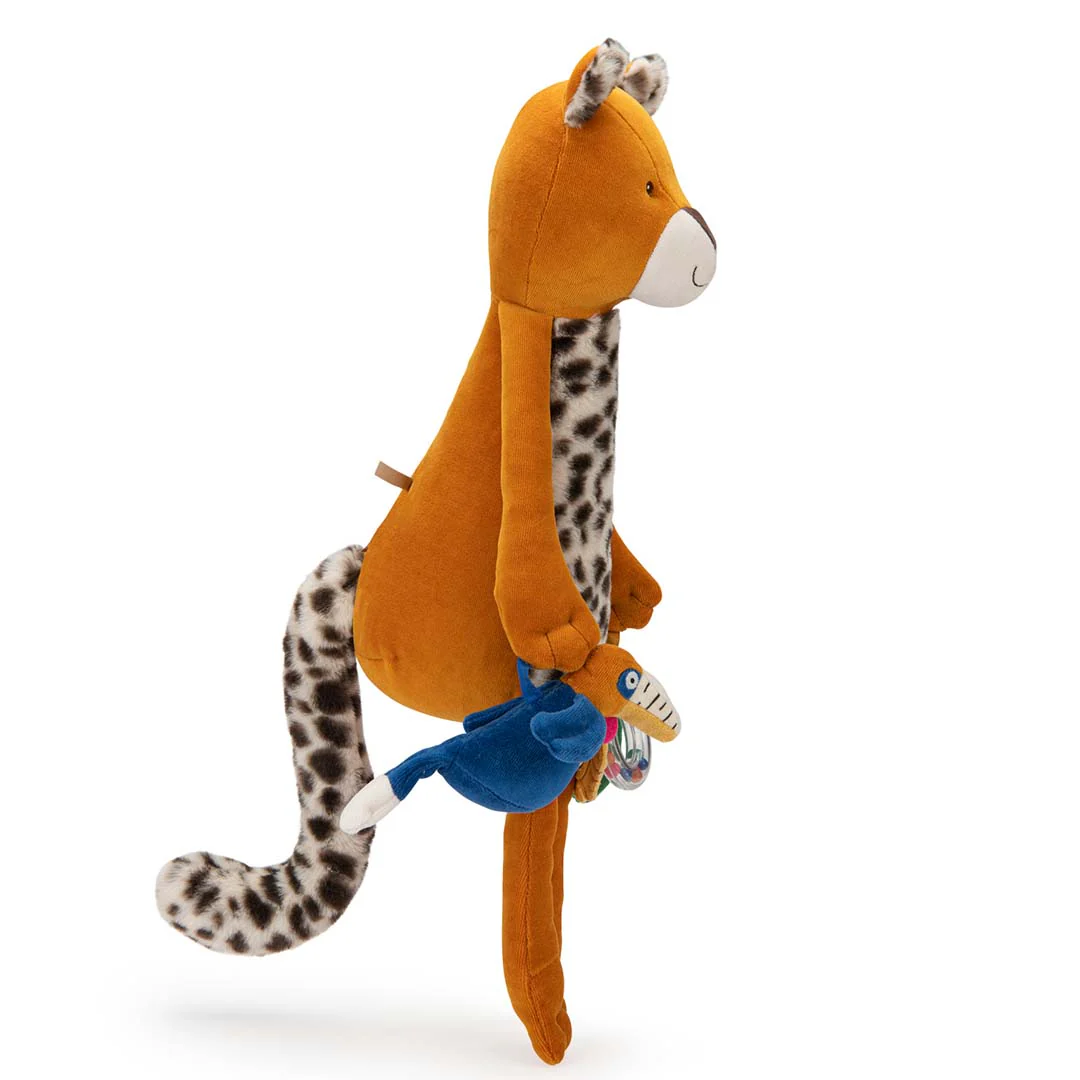 moulin roty activiteitenknuffel la forêt mawa - luipaard taïgo - 55 cm - Image 3