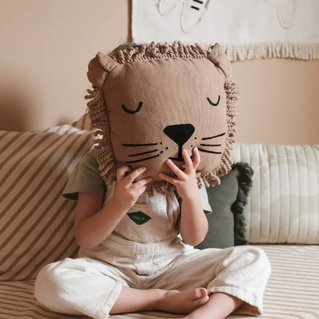 nobodinoz kussen lion face - sesame - Image 3