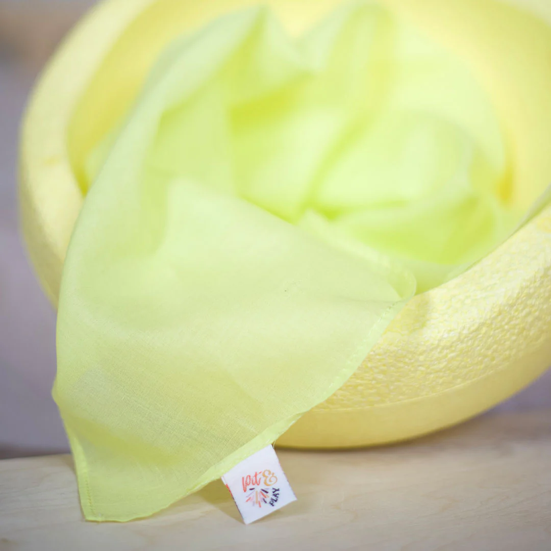 pit and play speeldoek pastel - geel - 75x75 cm - Image 4