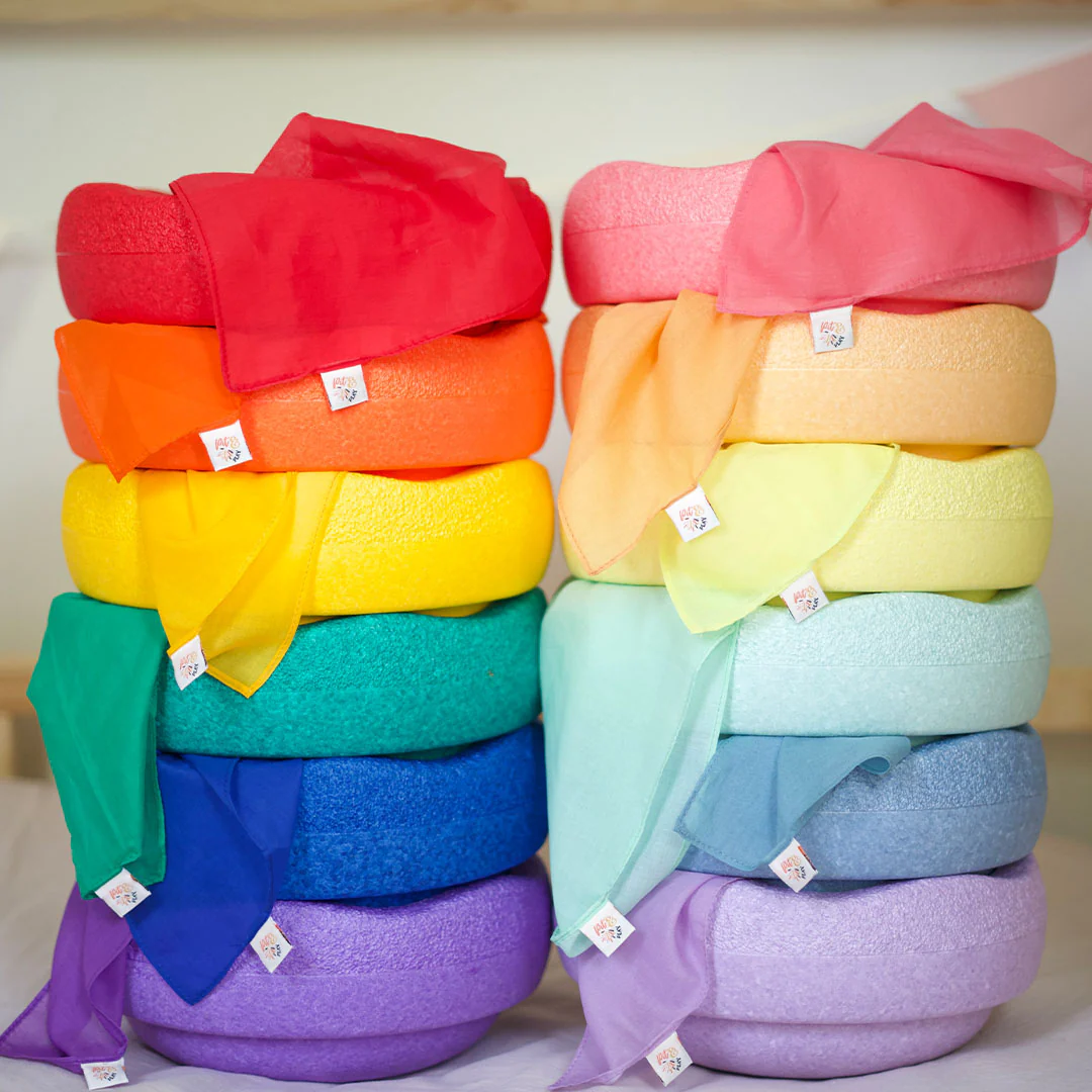 pit and play speeldoek pastel - geel - 75x75 cm - Image 6